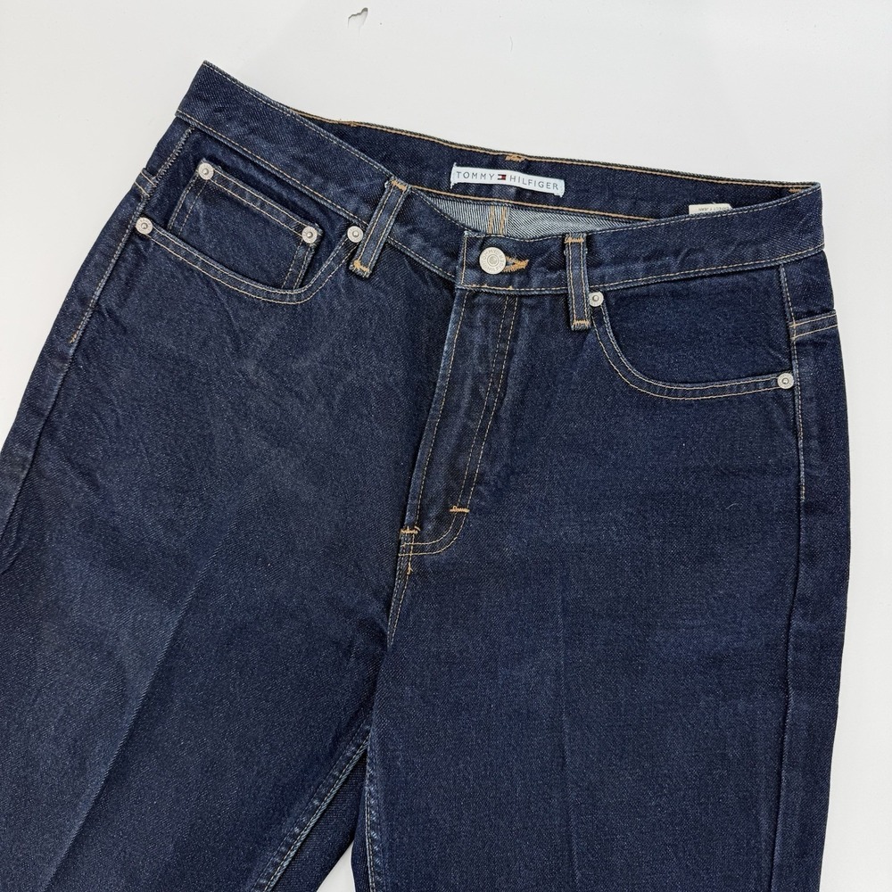 Tommy Hilfiger Woman's Jeans Size 12 Dark Wash 29" Inseam Zip Fly Classic